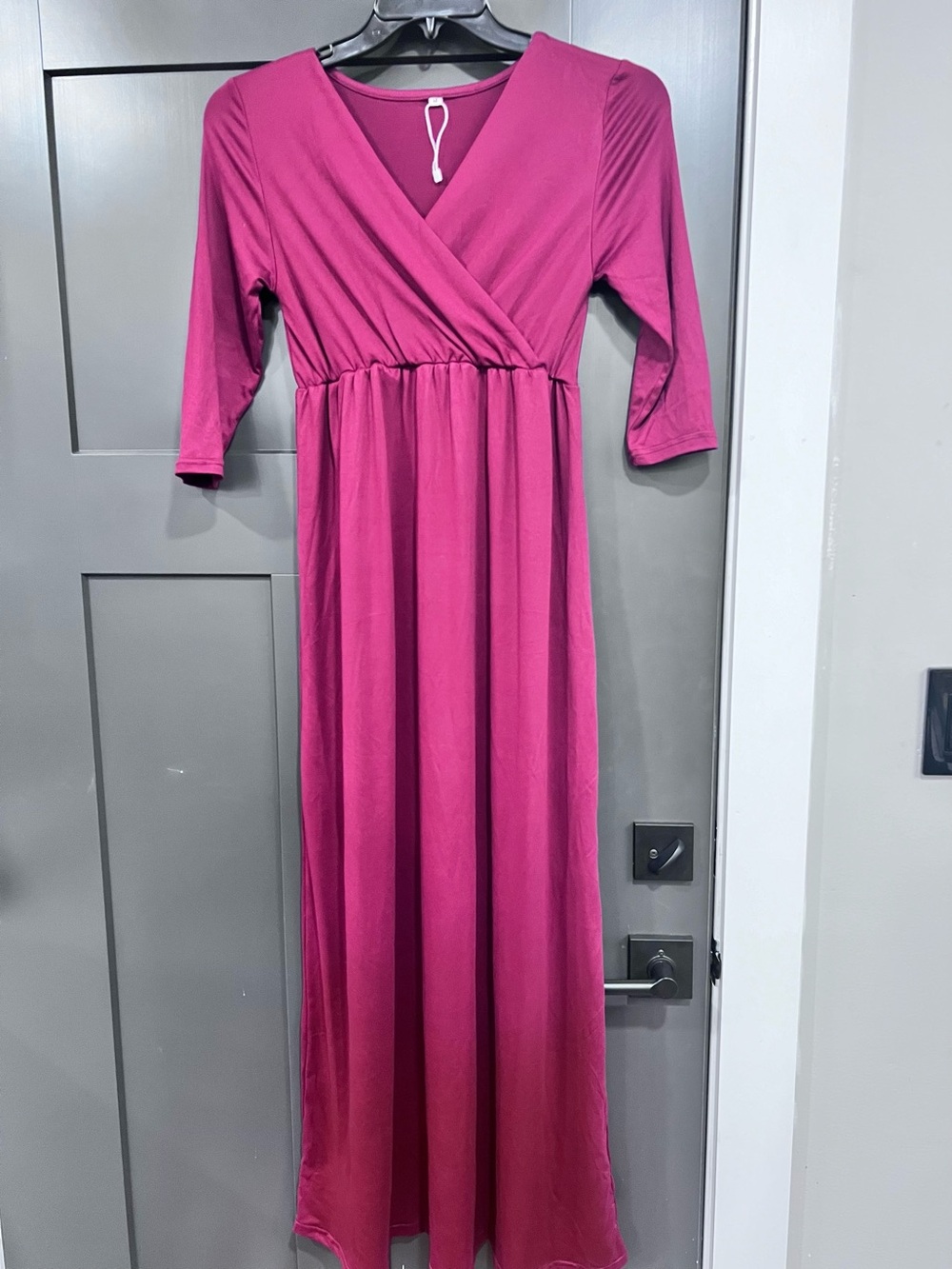 Women’s Fuchsia Wrap Maxi Dress